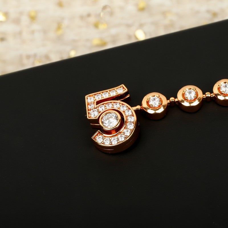 CC NO.5 Diamond Gold Bracelet