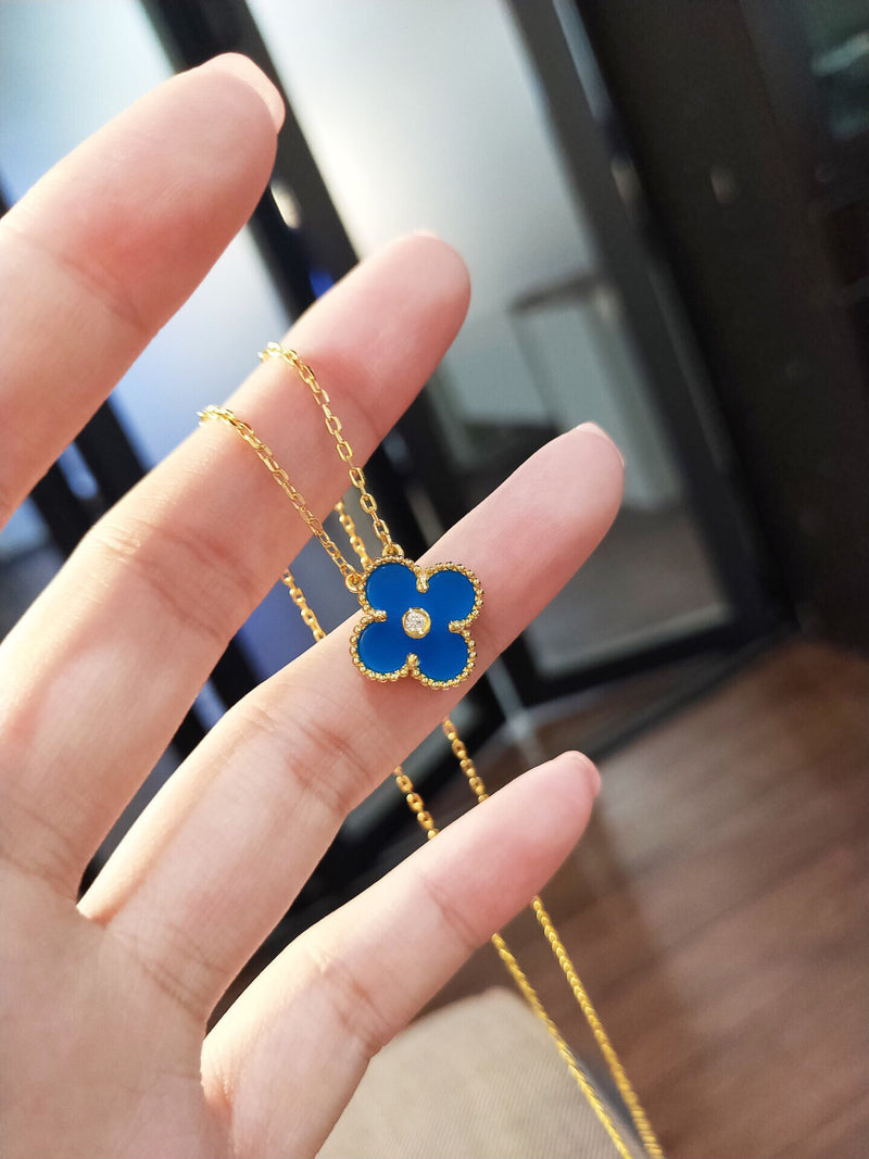 Lucky Diamond Clover Necklace