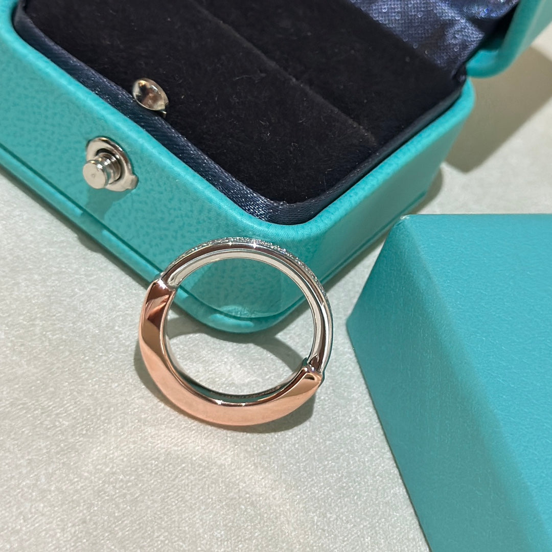 Tiff Lock Diamond Rose Gold Ring
