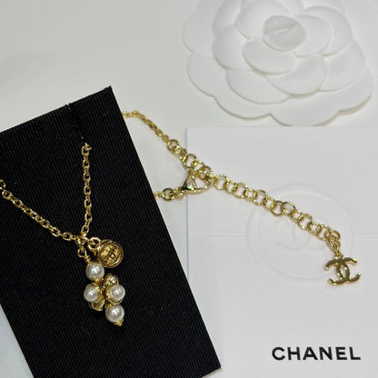 CC 26P Grape Pearl Gold Necklace