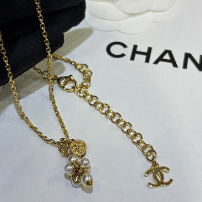 CC 26P Grape Pearl Gold Necklace