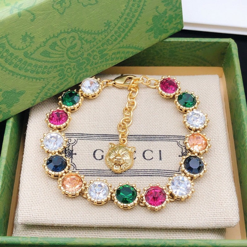 GG Color Crystal Tiger Bracelet