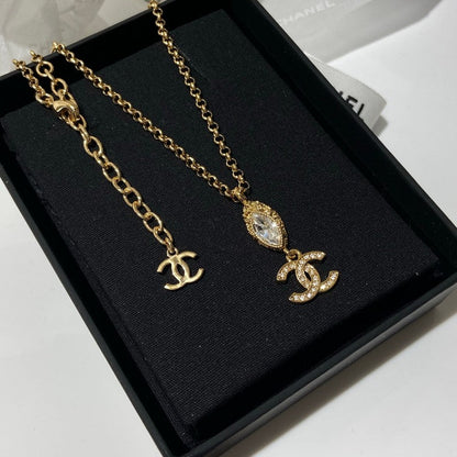 CC 26C Vintage Diamond Pendant Necklace
