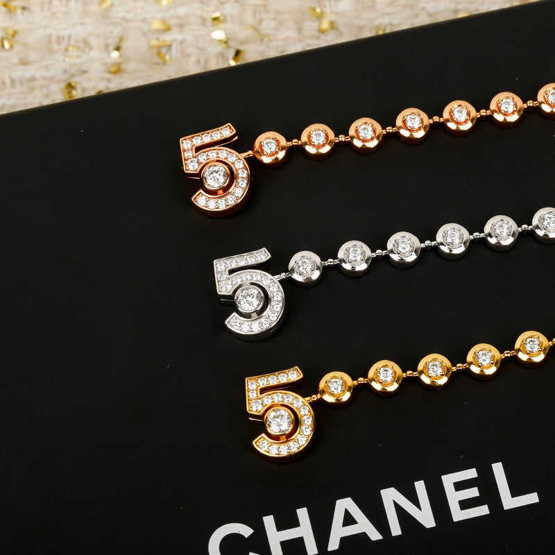 CC NO.5 Diamond Gold Bracelet
