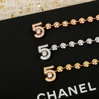 CC NO.5 Diamond Gold Bracelet