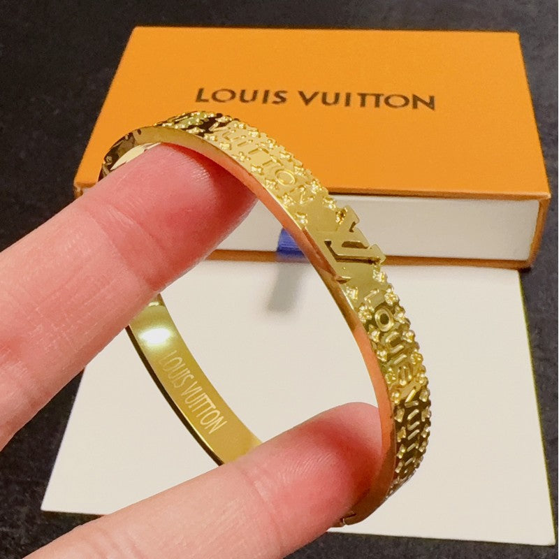 Louis Vintage Monogram Gold Bracelet