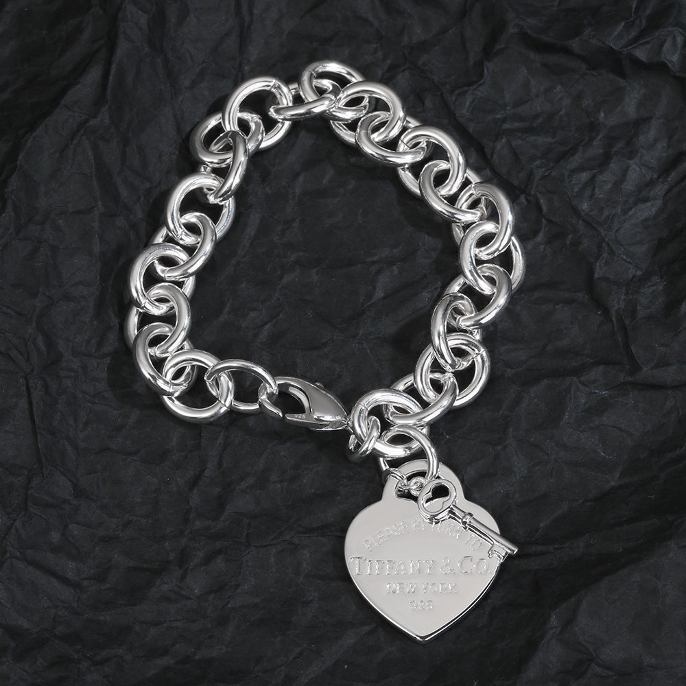 Tiff Heart Tag Bracelet