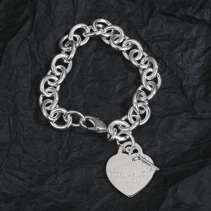 Tiff Heart Tag Bracelet