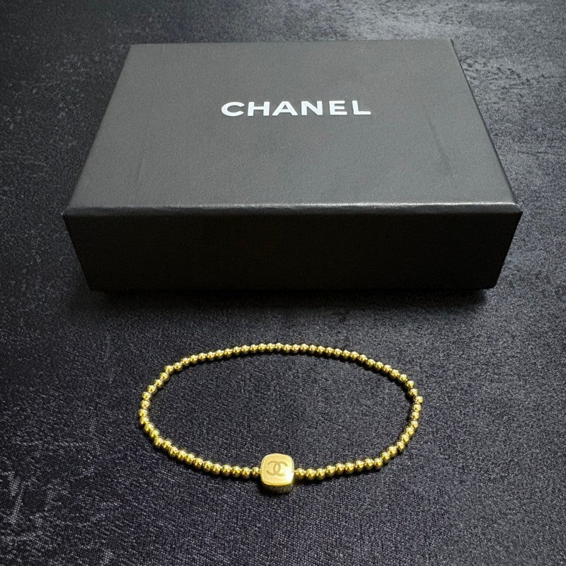 CC Gold Beads Chain Bracelet