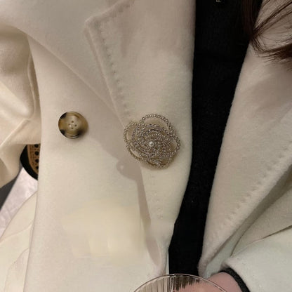 CC Camellia Pearl Brooch