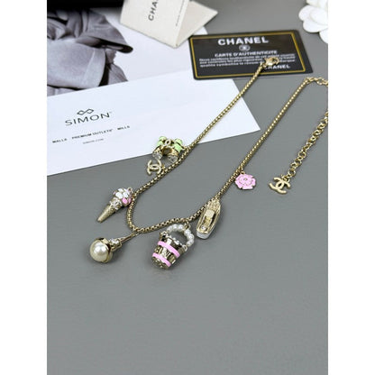 CC 26C Sailboat Enamel Gold Necklace