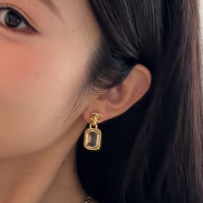 CC 26P Crystal Gold Earrings
